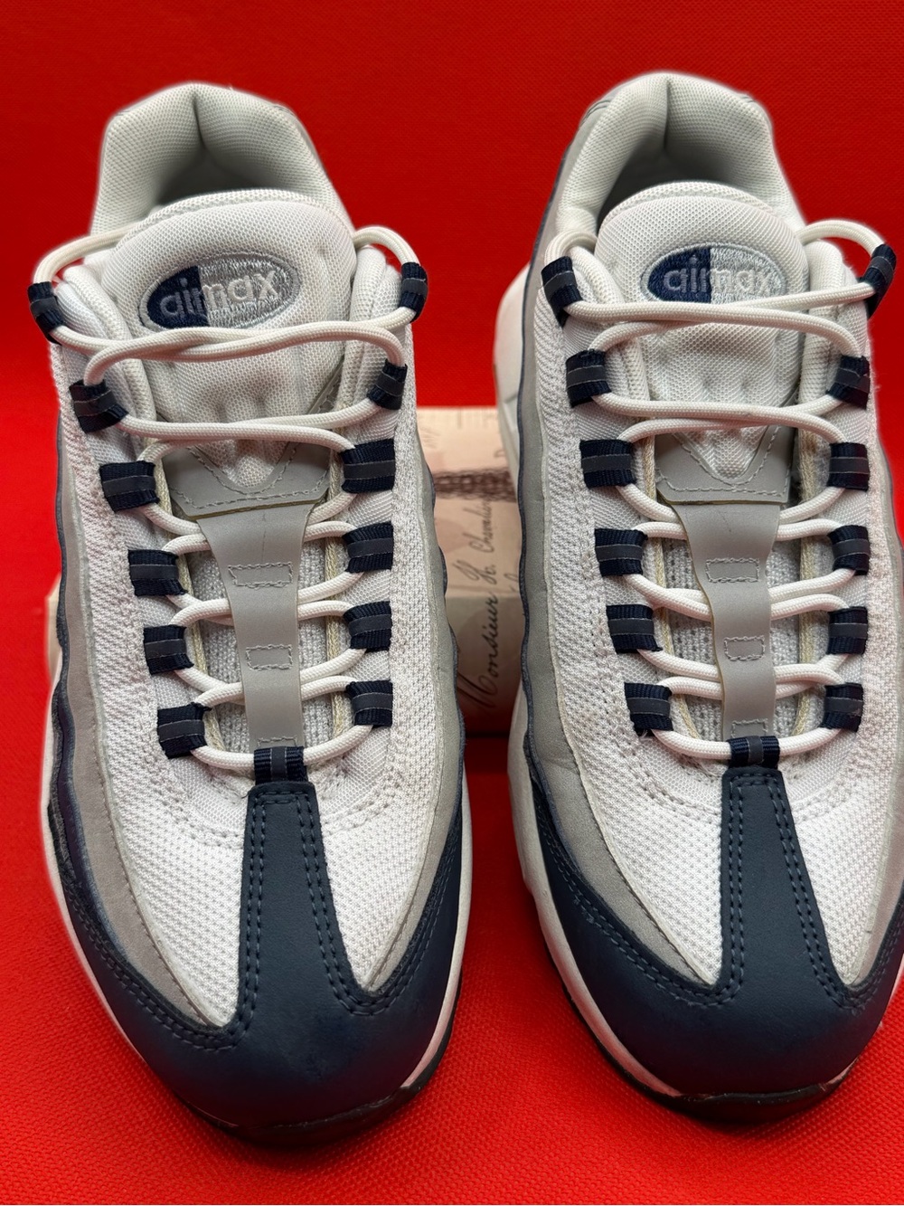 Nike Airmax  CI3906-403 Men’s White and Navy Low-Top Sneakers SkU0183